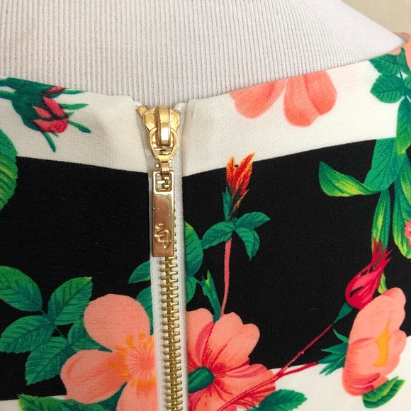 Eliza J 3/4 sleeve print shift dress - Picture 5 of 7